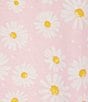 Sleep Sense Daisy Print Short Sleeve Scoop Neck Coordinating Knit Sleep Top, Color:Sweet Daisy - Image 4