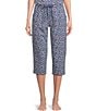 Color:Blue/Pink Dots - Image 1 - Dotted Print Knit Drawstring Tie Coordinating Sleep Pant