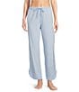 Sleep Sense Drawstring Tie Coordinating Knit Sleep Pants, Color:Blue Tile Print - Image 1