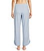 Sleep Sense Drawstring Tie Coordinating Knit Sleep Pants, Color:Blue Tile Print - Image 2