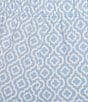 Sleep Sense Drawstring Tie Coordinating Knit Sleep Pants, Color:Blue Tile Print - Image 4