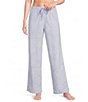 Sleep Sense Embossed Snowflakes Print Velour Drawstring Elastic Waist Coordinating Holiday Sleep Pants - Image 1