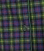 Sleep Sense Flannel Long Sleeve Notch Collar Coordinating Button Front Holiday Sleep Top - Image 4
