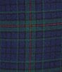 Sleep Sense Flannel Plaid Drawstring Elastic Waist Coordinating Holiday Sleep Pants, Color:Navy Plaid - Image 3