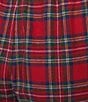 Sleep Sense Flannel Red Plaid Print Drawstring Elastic Waist Coordinating Holiday Sleep Pants - Image 4