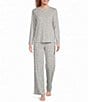 Sleep Sense Holiday Winter Toile Print Knit Drawstring Coordinating Sleep Pants - Image 3