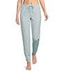 Sleep Sense Irish Geo Knit Drawstring Tie Coordinating Sleep Joggers - Image 1