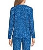 Sleep Sense Jersey Knit Confetti Dot Long Sleeve Crew Neck Coordinating Sleep Top - Image 2