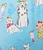 Sleep Sense Knit Beach Dogs Print Drawstring Tie Coordinating Sleep Capri Pants - Image 4
