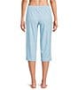 Sleep Sense Knit Drop Print Drawstring Tie Coordinating Sleep Capri Pants - Image 2