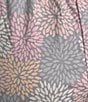 Color:Flower Dots - Image 4 - Knit Flower Dots Print Drawstring Tie Coordinating Sleep Capri