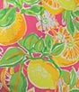 Color:Lemon Print - Image 4 - Knit Lemon Print Drawstring Tie Coordinating Sleep Capri