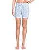 Sleep Sense Knit Multi Ikat Print Coordinating Sleep Shorts - Image 1
