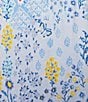 Sleep Sense Knit Patchwork Floral Print Drawstring Tie Coordinating Sleep Capri - Image 4