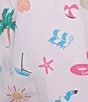 Sleep Sense Knit Tossed Vacay Print Drawstring Tie Coordinating Sleep Capri, Color:Tossed Vacay - Image 4