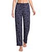 Sleep Sense Moonlit Cats Print Coordinating Knit Sleep Pants - Image 1