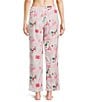 Sleep Sense Mr. Bingle Print Woven Twill Drawstring Tie Coordinating Sleep Pants, Color:Mr. Bingle - Image 2