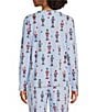 Sleep Sense Nutcracker Print Knit Long Sleeve Crew Neck Coordinating Sleep Top - Image 2