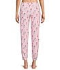 Sleep Sense Owl Print Knit Drawstring Tie Coordinating Sleep Joggers - Image 2
