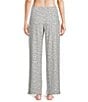 Sleep Sense Petite Size Holiday Lights Print Knit Drawstring Coordinating Sleep Pants - Image 2