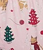 Sleep Sense Pink Cats Print Flannel Drawstring Tie Coordinating Holiday Sleep Pant, Color:Pink Cats - Image 4