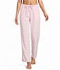 Sleep Sense Pink Plaid Yarn Dye Cotton Portuguese Flannel Drawstring Tie Coordinating Sleep Pants - Image 1