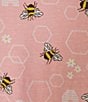 Color:Bees and Honey - Image 4 - Plus Size Bees & Honey Print Short Sleeve Scoop Neck Knit Coordinating Sleep Top
