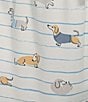 Color:Dachshunds - Image 4 - Plus Size Dachshunds Print Knit Drawstring Tie Coordinating Sleep Pants