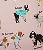 Color:Dog Breeds - Image 4 - Plus Size Dog Breeds Print Coordinating Knit Sleep Pant