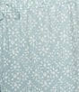 Sleep Sense Plus Size Floral Geo Print Drawstring Tie Coordinating Knit Sleep Pants, Color:Green Floral Geo - Image 4