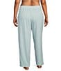 Sleep Sense Plus Size Jersey Knit Irish Geo Print Drawstring Tie Coordinating Sleep Joggers - Image 2