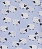 Sleep Sense Plus Size Jersey Knit Sheep Long Sleeve Crew Neck Coordinating Sleep Top - Image 4