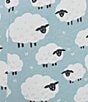 Sleep Sense Plus Size Knit Blue Sheep Print Drawstring Tie Coordinating Sleep Joggers, Color:Blue Sheep - Image 3