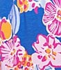 Sleep Sense Plus Size Knit Happy Floral Print Drawstring Tie Coordinating Sleep Capri Pants, Color:Happy Floral - Image 4