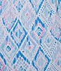 Sleep Sense Plus Size Knit Multi Ikat Print Drawstring Tie Coordinating Sleep Capri Pants - Image 4