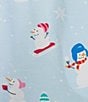 Sleep Sense Plus Size Knit Snowmen Pals Print Drawstring Tie Coordinating Holiday Sleep Jogger, Color:Snowmen Pals - Image 3