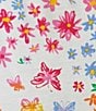 Color:Wild Garden - Image 4 - Plus Size Knit Wild Garden Print Drawstring Tie Coordinating Sleep Capri