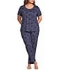 Sleep Sense Plus Size Moonlit Cats Print Knit Coordinating Sleep Pants - Image 3
