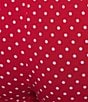 Sleep Sense Plus Size Red Dot Print Drawstring Tie Coordinating Holiday Sleep Pants - Image 4