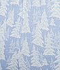 Sleep Sense Plus Size Snowy Trees Print Knit Drawstring Tie Coordinating Holiday Sleep Joggers, Color:Snowland - Image 4