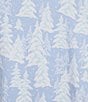 Sleep Sense Plus Size Snowy Trees Print Knit Long Sleeve Crew Neck Coordinating Holiday Sleep Top, Color:Snowland - Image 4