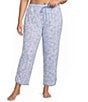 Sleep Sense Plus Size Sweet Paisley Print Coordinating Knit Sleep Capri Pants - Image 1