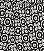 Sleep Sense Plus Size Tile Print Drawstring Tie Coordinating Knit Sleep Pant, Color:Black Tile Print - Image 4