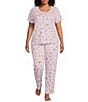 Sleep Sense Plus Size Tossed Fall Print Coordinating Knit Sleep Pants - Image 3