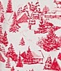 Sleep Sense Plus Size Winter Toile Print Knit Long Sleeve Crew Neck Coordinating Sleep Top - Image 4