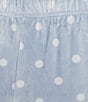 Sleep Sense Polka Dot Print Velour Drawstring Elastic Waist Coordinating Sleep Pants, Color:Blue Dot - Image 4