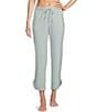 Sleep Sense Sage Dot Print Coordinating Knit Sleep Crop Pants - Image 1