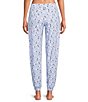 Sleep Sense Sheep Print Knit Drawstring Tie Coordinating Sleep Joggers - Image 2