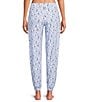 Sleep Sense Sheep Print Knit Drawstring Tie Coordinating Sleep Joggers - Image 2