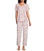 Sleep Sense Tossed Fall Print Coordinating Knit Sleep Pants - Image 3